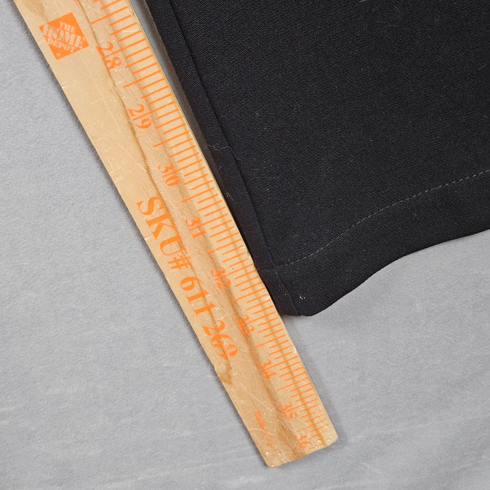 Anthropologie‎ Pants Womens 8 Black Flare Leg Zip Ankle D-Ring Trousers - Picture 7 of 13